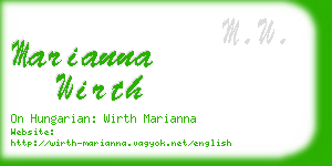 marianna wirth business card